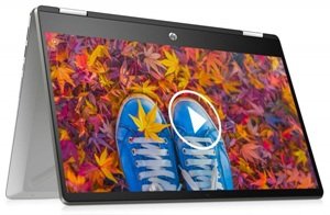 1 HP Pavilion x360 i3 laptop